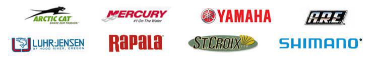 We proudly carry products from Arctic Cat, Mercury, Yamaha, Luhr Jensen, Rapala, St. Croix, Shimano, and A.R.E.