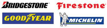 Bridgestone, Firestone, Goodyear, Michelin