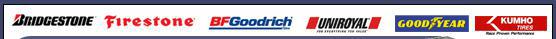 We carry Bridgestone, Firestone, BFGoodrich, Uniroyal, Good Year, and Kuhmo products.