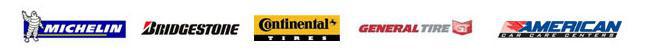 We carry Michelin, Bridgestone, Continental, and General products. American car care centers