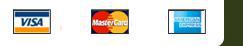 We accept Visa, MasterCard, and American Express