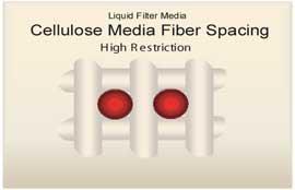 Cellulose Media Fiber Spacing