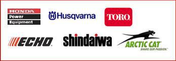 Honda Power Equipment, Husqvarna, Toro, Echo, Shindaiwa, and Arctic Cat.