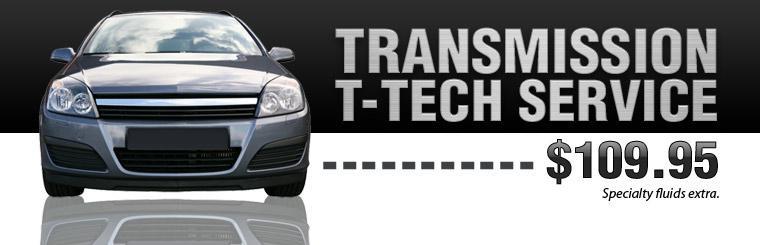 Click here to get our transmission T-Tech service for only $109.95.