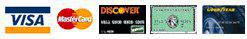 Credit Cards We Accept