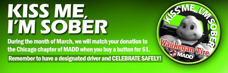 MADD Donations Matched for Month of March.