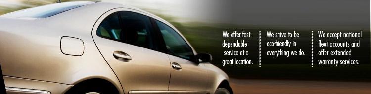 We offer fast dependable service at a great location. We strive to be eco-friendly in everything we do. We accept national fleet accounts and offer extended warranty services.