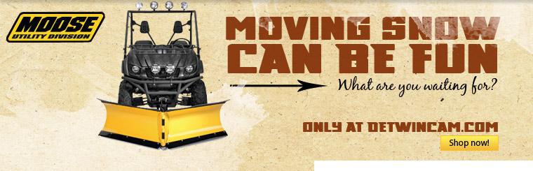 Moving snow can be fun. What are you waiting for?