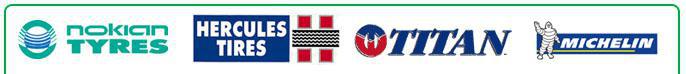 Nokian Tyres, Hercules Tires, Titan, Michelin
