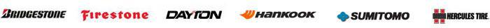 Brands we carry include Bridgestone, Firestone, Dayton, Hankook, Sumitomo, and Hercules Tire.