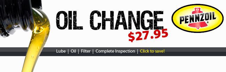 Oil Change: $27.95