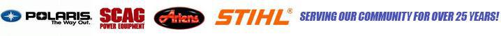 We carry Polaris, Scag, Ariens, and STIHL products. Serving our community since 25 years!