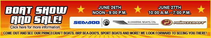 Boat Show and Sale! Clcik here for more information.