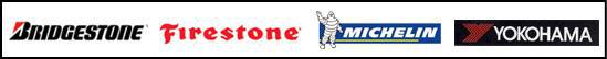 Bridgestone, Firestone, Michelin, and Yokohama