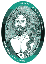 Accreditation Logo - Great Seal of Asclepius - Exemplary Provider