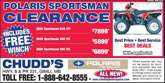 Polaris Sportsman Clearance