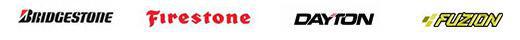 We carry great products from Bridgestone, Firestone, Dayton, and Fuzion.