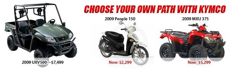 Choose your own path with KYMCO.