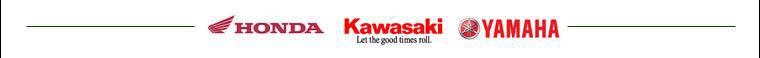 We carry Honda, Kawasaki, and Yamaha products.