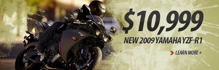 Check out the 2009 Yamaha YZF-R1 units for $10,999!