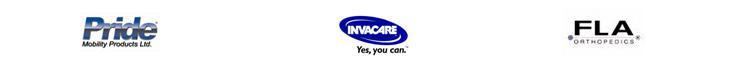 We proudly carry products from Pride, Invacare, and FLA Orthopedics.