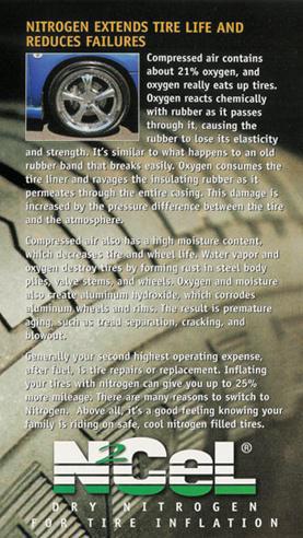 Nitrogen extends tire life and reduces failures!