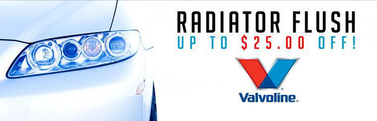 Click here for $25 off a radiator flush.