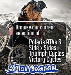 Showcase | Browse our current selection of Polaris ATVs & Side x Sides Triumph Cycles Victory Cycles