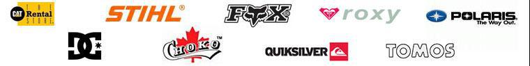 We offer CAT Rental and carry products from STIHL, Fox, Roxy, Polaris, DC, Choko, QuikSilver, and Tomos.