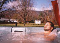 Relaxing in the spa