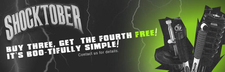 Buy three shocks and get the fourth free!