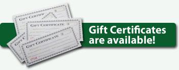 Gift certificates are available!