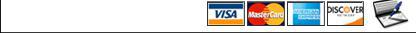 We accept Visa, MasterCard, American Express, Discover, and checks.