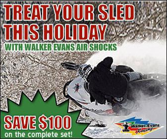 Treat your sled this holiday with Walker Evans air shocks. Save $100 on the complete set!