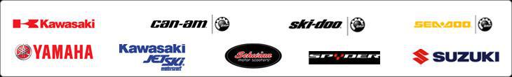Our inventory includes products from Kawasaki, Can-Am, Ski-Doo, Sea-Doo, Yamaha, Kawasaki Jet Ski, Schwinn, Spyder, and Suzuki.