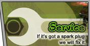 Service - If it's got a spark plug, we will fix it.