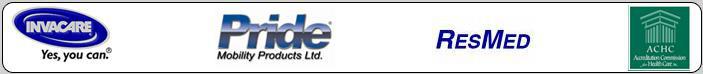 We carry products from Invacare, Pride, and ResMed. We are affiliated with the Accreditation Commission for Health Care.