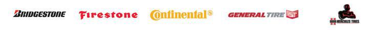 We carry products from Bridgestone, Firestone, Continental, General, and Hercules.