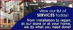 View our list of services today! From installation to repair, at our store or at your home, we do what you need done