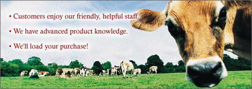 Customers enjoy our friendly, helpful staff. We have advanced product knowledge. We'll load your purchase!