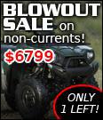 Blowout sale on non-currents! $6799. Only 1 left!