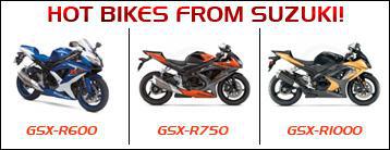 Hot Bikes from Suzuki!
