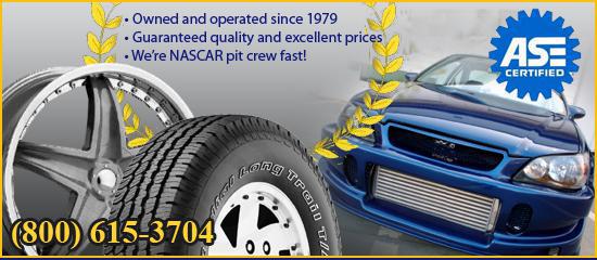 ASE certified. Owned and operated since 1979. Guaranteed quality and excellent prices. We're NASCAR pit crew fast!