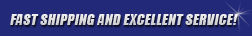 Fast shipping and excellent service!