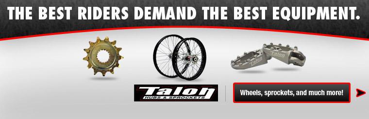 Click here for wheels, sprockets, and much more from Talon.