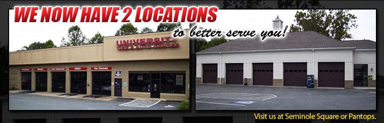 We now have two locations to better serve you. Visit us at Seminole Square or Pantops.