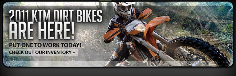 2011 KTM dirt bikes are here!