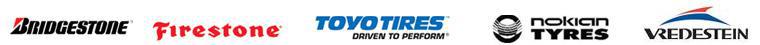 We carry products from Bridgestone, Firestone, Toyo Tires, Nokian Tyres, and Vredestein.