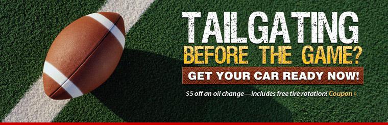 Take $5 off an oil change. Special includes free tire rotation! Click here for coupon.