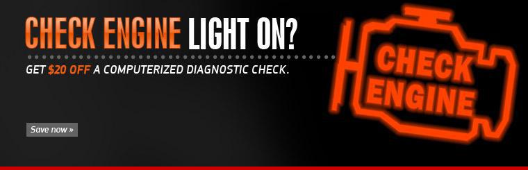 Take $20 off a computerized diagnostic check. Click here for coupon.
